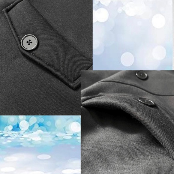 Torrid Black Fleece Peacoat Jacket Sizes: 1 1XL NEW - Picture 14 of 16